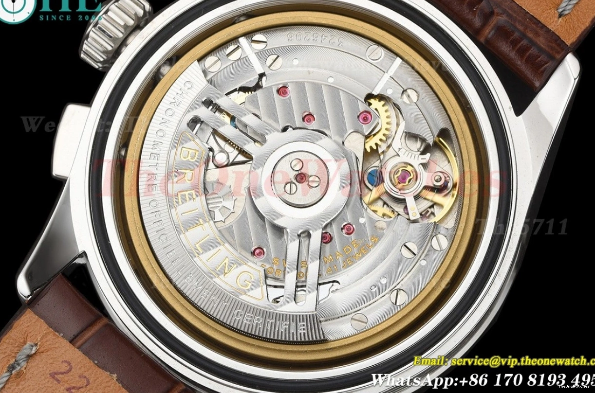 Brown Chronograph Mod B01 Premier SS LE A7750 V2 42mm Reddish Dial BLSF 0330